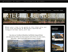 Tablet Screenshot of integral-blinds.com